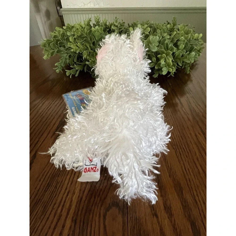 Webkinz White Terrier Code Tags Sealed Unused White Furry Fuzzy Puppy Dog Plush